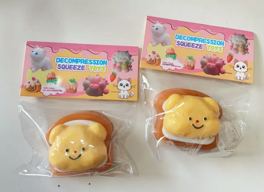 Bear Face Toast Squishy