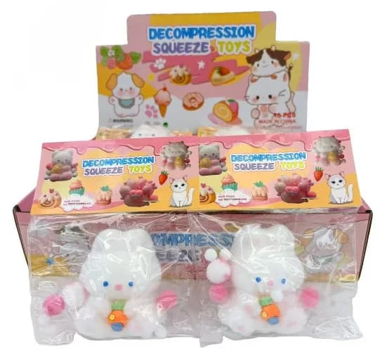 Chubby White Bunny Squishy