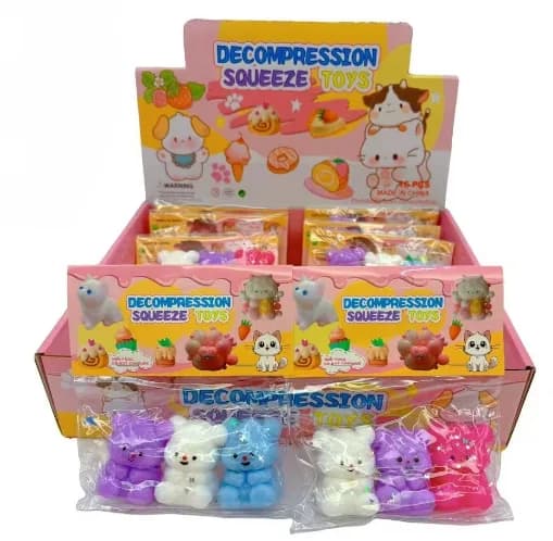 Three-Bear Assortment Squishy