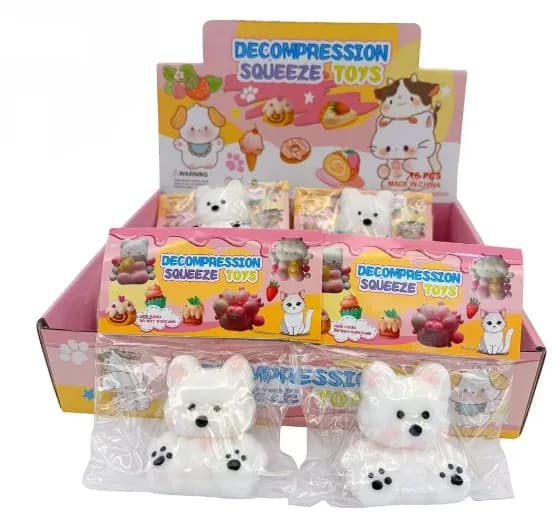 White Dog Cream Squishy