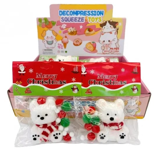 Christmas White Dog Squishy