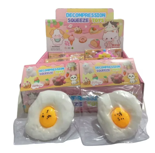 Round Fried Egg Squishy