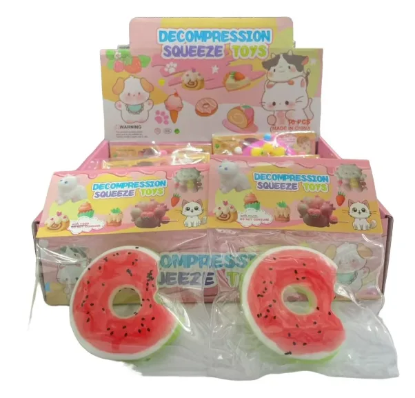 Watermelon Bite Donut Squishy