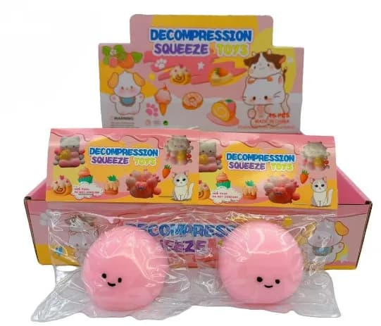 Pink Rice Ball Squishy
