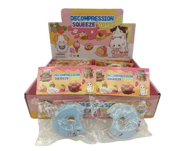 Blue Bite Donut Squishy