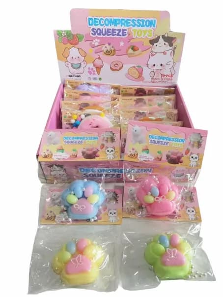 Colorful Cat Paw Squishy