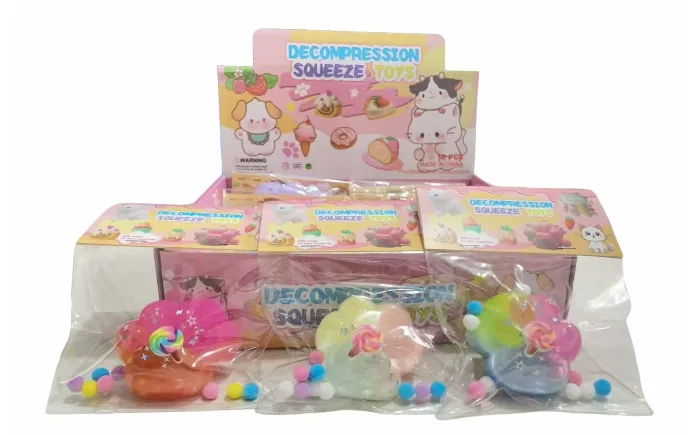Lollipop Clear Cat Paw Squishy