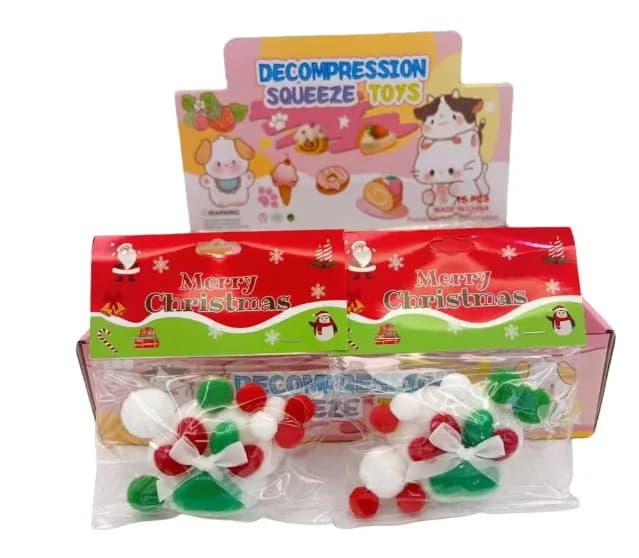 Christmas Bow Cat Paw Squishy