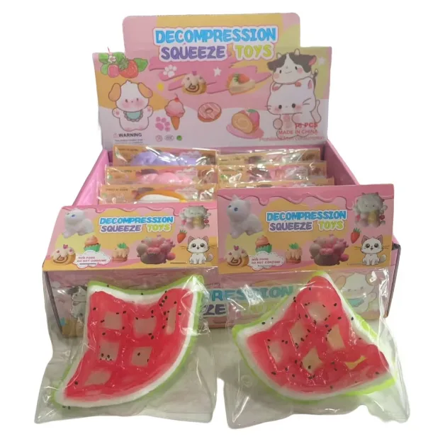Clear Four-Color Cat Paw Squishy