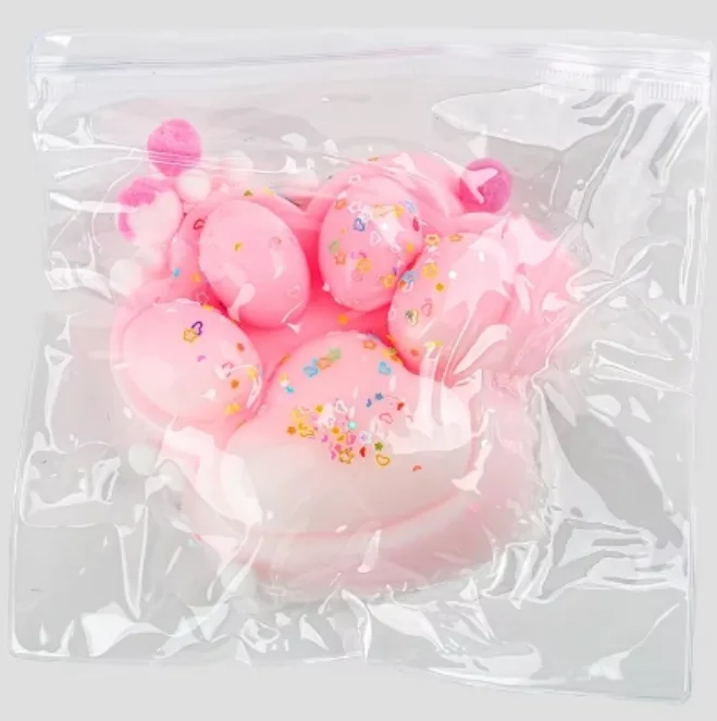 Large Pink and White Cat Paw Squishy