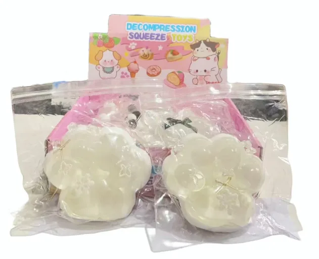 Large Pearl White Cat Paw Squishy